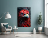 Red Eagle Glass Wall Art|| Designer's Collection