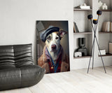 Dog Vogue Glass Wall Art|| Designer's Collection