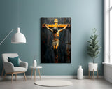 Cross Glass Wall Art || Designer Collection