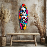 Vintage Skulls Glass Wall Art|| Insigne Art Design