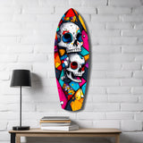 Vintage Skulls Glass Wall Art|| Insigne Art Design