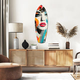 Woman in Style Glass Wall Art|| Insigne Art Design