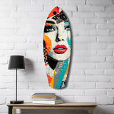 Woman in Style Glass Wall Art|| Insigne Art Design