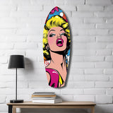 Marilyn Monroe Popart Glass Wall Art|| Insigne Art Design