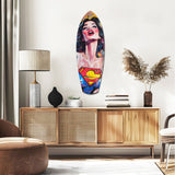 Supergirl Glass Wall Art|| Insigne Art Design