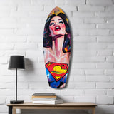 Supergirl Glass Wall Art|| Insigne Art Design