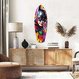 Shadowed Vigilante Glass Wall Art|| Insigne Art Design