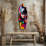 Shadowed Vigilante Glass Wall Art|| Insigne Art Design