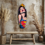 Supergirl Glass Wall Art|| Insigne Art Design