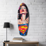 Supergirl Glass Wall Art|| Insigne Art Design