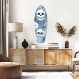 Surf Skull California Dreams Glass Wall Art|| Insigne Art Design