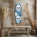 Surf Skull California Dreams Glass Wall Art|| Insigne Art Design