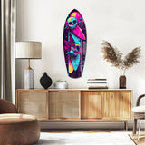 Addicted to Surfing Glass Wall Art|| Insigne Art Design