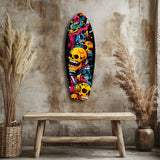 Street Soul Graffiti Skulls Glass Wall Art|| Insigne Art Design