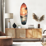 Sunset Dreams in the Ocean Glass Wall Art|| Insigne Art Design