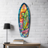 Surfer Caretta Glass Wall Art