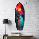 Dark City Glass Wall Art