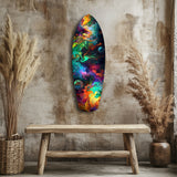 Kinetic Cosmos Glass Wall Art