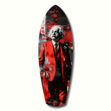 Einstein Mood V2 Glass Wall Art