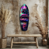 Colorful Lips V1 Glass Wall Art