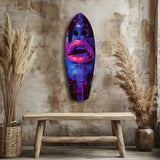 Colorful Lips V3 Glass Wall Art