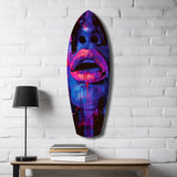 Colorful Lips V3 Glass Wall Art