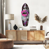 Colorful Lips V4 Glass Wall Art