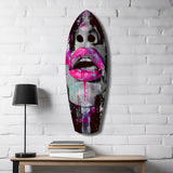 Colorful Lips V4 Glass Wall Art