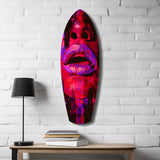 Colorful Lips V5 Glass Wall Art