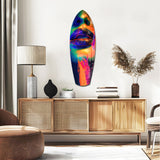 Colorful Lips V6 Glass Wall Art