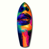 Colorful Lips V6 Glass Wall Art