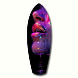 Colorful Lips V9 Glass Wall Art