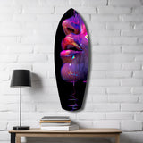 Colorful Lips V9 Glass Wall Art