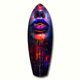 Colorful Lips V10 Glass Wall Art