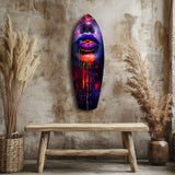 Colorful Lips V10 Glass Wall Art