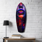 Colorful Lips V10 Glass Wall Art