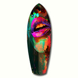 Colorful Lips V11 Glass Wall Art