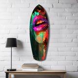 Colorful Lips V11 Glass Wall Art