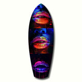 Colorful Lips V12 Glass Wall Art