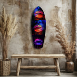 Colorful Lips V12 Glass Wall Art