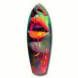 Colorful Lips V13 Glass Wall Art