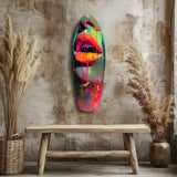 Colorful Lips V13 Glass Wall Art