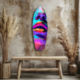 Colorful Lips V14 Glass Wall Art