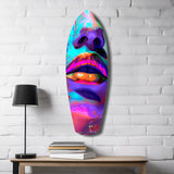 Colorful Lips V14 Glass Wall Art