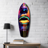 Colorful Lips V15 Glass Wall Art