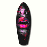 Colorful Lips V16 Glass Wall Art