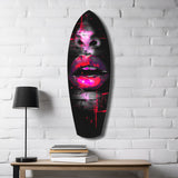 Colorful Lips V16 Glass Wall Art