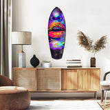 Colorful Lips V18 Glass Wall Art