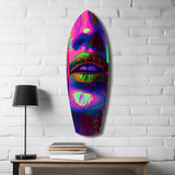 Colorful Lips V19 Glass Wall Art