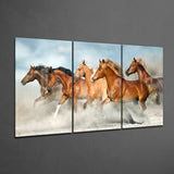 Horses Mega Glass Wall Art